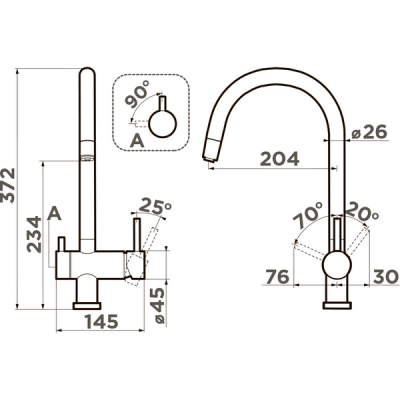 Смеситель Omoikiri Yamada-P-BE латунь/ваниль (4974397) Смеситель Omoikiri Yamada-P-BE латунь/ваниль (4974397)