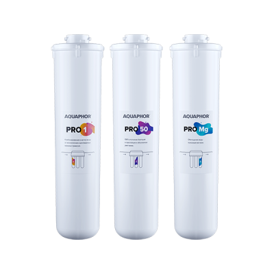 Комплект модулей сменных фильтрующих Аквафор Pro1-Pro50-ProMg (для OCMO Pro-050-3-A-M) Комплект модулей сменных фильтрующих Аквафор Pro1-Pro50-ProMg (для OCMO Pro-050-3-A-M)