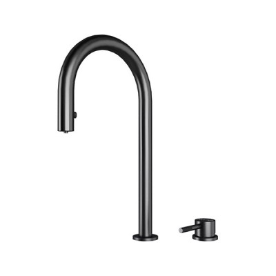 Смеситель Paulmark Estetica Es218006-GM, вороненая сталь Смеситель Paulmark Estetica Es218006-GM, вороненая сталь