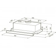 Вытяжка KRONA KAMILLA T SENSOR MAX 600 inox
