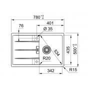 Мойка Franke CNG 611/211-78, белый (114.0639.683)