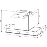 Вытяжка KRONA SELINA F MAX 600 black SGC
