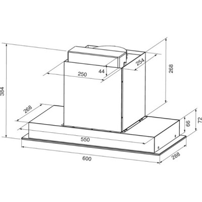 Вытяжка KRONA SELINA F MAX 600 black SGC Вытяжка KRONA SELINA F MAX 600 black SGC