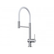 Смеситель Omoikiri Kanto-2 Plus-SB C-WH латунь/хром/белый (4994400)