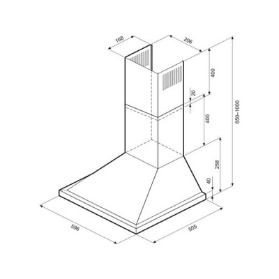 Вытяжка KRONA BELLA RETRO 600 BLACK PB Вытяжка KRONA BELLA RETRO 600 BLACK PB