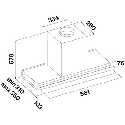 Вытяжка Falmec VIRGOLA TOUCH NRS 60 BLACK 60 Вытяжка Falmec VIRGOLA TOUCH NRS 60 BLACK 60