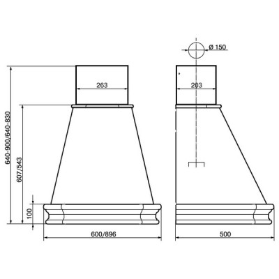 Вытяжка Elikor Пергола 90П-650-П3Д бежевый/дуб неокр. Вытяжка Elikor Пергола 90П-650-П3Д бежевый/дуб неокр.