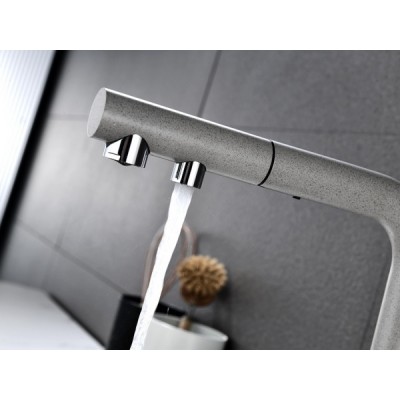 Смеситель Paulmark Serpentine Se213222-GR, серый Смеситель Paulmark Serpentine Se213222-GR, серый