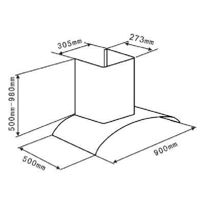 Вытяжка BRANDT ADR1944IX Вытяжка BRANDT ADR1944IX