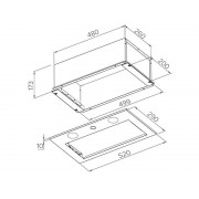 Вытяжка MEFERI INBOX52WH PUSH COMFORT