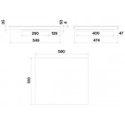 Варочная панель Falmec PIANO INDUZIONE 58x51 индукционная