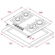 Варочная панель Teka EFX 60.1 4G AI AL DR CI NAT (112610034) газовая