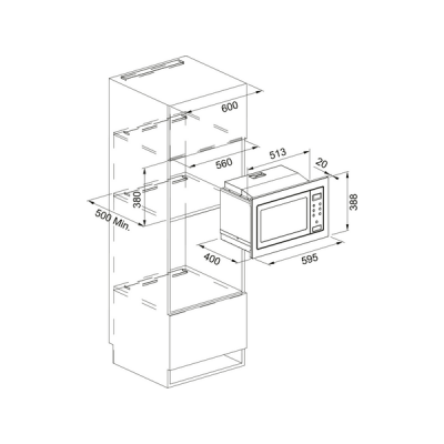 СВЧ - печь Franke FSM 25 MW XS (131.0627.471) СВЧ - печь Franke FSM 25 MW XS (131.0627.471)