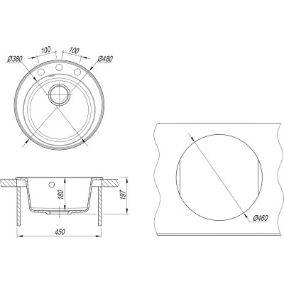 Мойка Dr.Gans Gelcoat Пион везувий Мойка Dr.Gans Gelcoat Пион везувий