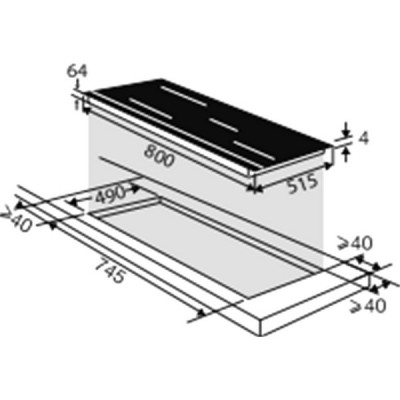 Варочная панель De Dietrich DPI7884XS индукционная Варочная панель De Dietrich DPI7884XS индукционная