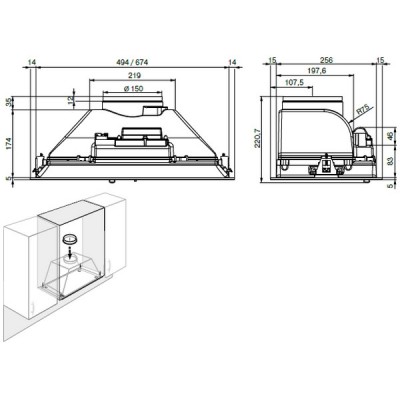 Вытяжка Elikor Врезной блок CASPER 52Н-450-П3Д нержавеющая сталь Вытяжка Elikor Врезной блок CASPER 52Н-450-П3Д нержавеющая сталь