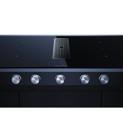 Варочная панель Kuppersbusch KMI 9850.1 SR-E Silver Chrome индукционная с вытяжкой Варочная панель Kuppersbusch KMI 9850.1 SR-E Silver Chrome индукционная с вытяжкой