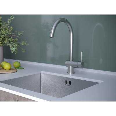 Смеситель Paulmark Bend Be212066-SS, нержавеющая сталь Смеситель Paulmark Bend Be212066-SS, нержавеющая сталь