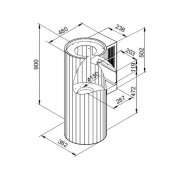 Вытяжка MAUNFELD Adelaide 39 Wall розовое золото