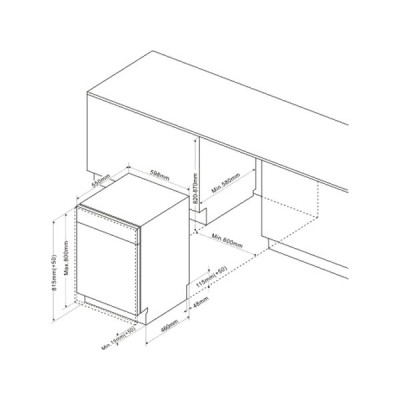 Посудомоечная машина De Dietrich DCJ422DQX Посудомоечная машина De Dietrich DCJ422DQX