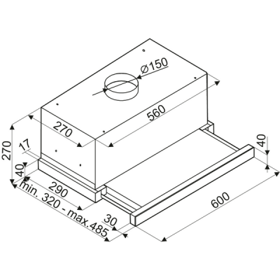 Вытяжка BRANDT BHT2611B Вытяжка BRANDT BHT2611B