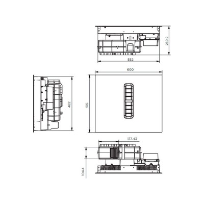 Варочная панель с встр. вытяжкой MAUNFELD MIHC604SF2BK индукционная Варочная панель с встр. вытяжкой MAUNFELD MIHC604SF2BK индукционная