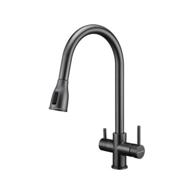 Смеситель Paulmark Lange La214212-GM, вороненая сталь Смеситель Paulmark Lange La214212-GM, вороненая сталь