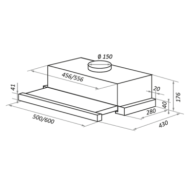 Вытяжка MAUNFELD VS FAST 60 белый Вытяжка MAUNFELD VS FAST 60 белый