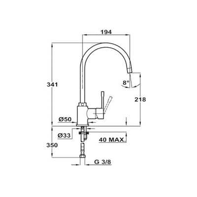 Смеситель Teka SP 995 черный металлик (55995020Q) Смеситель Teka SP 995 черный металлик (55995020Q)