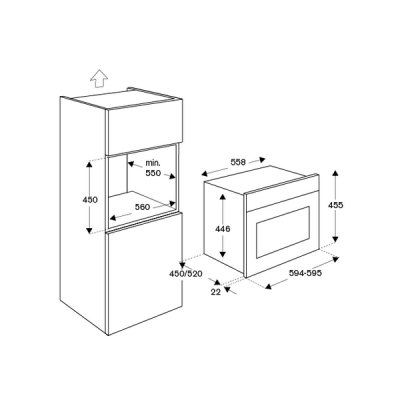 Компактный духовой шкаф с паром Bertazzoni F457PROVTX Компактный духовой шкаф с паром Bertazzoni F457PROVTX