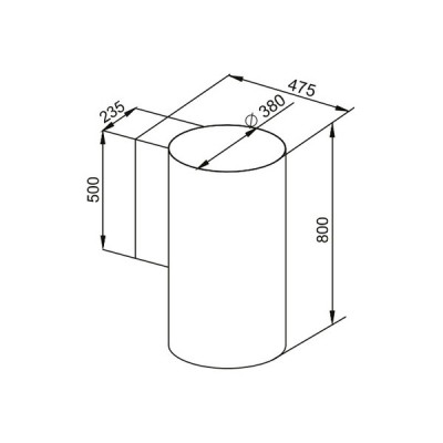 Вытяжка Kuppersberg WL-TUBA B Вытяжка Kuppersberg WL-TUBA B