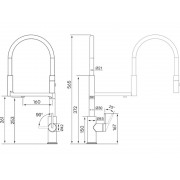 Смеситель Paulmark Tornado To213402-431, белый матовый