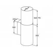 Вытяжка MAUNFELD Lee Wall 39 Long нержавеющая сталь