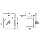 Мойка Ukinox Гранд GRL480.480 -GT8K 0C