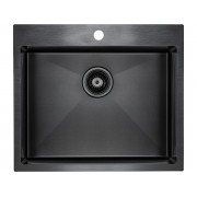 Мойка Paulmark Isar PM805951-GM, вороненая сталь