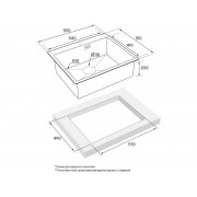 Мойка Paulmark Isar PM805951-GM, вороненая сталь