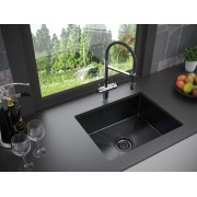 Мойка Paulmark Isar PM805951-GM, вороненая сталь