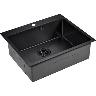 Мойка Paulmark Isar PM805951-GM, вороненая сталь Мойка Paulmark Isar PM805951-GM, вороненая сталь