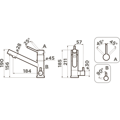 Смеситель Omoikiri Tonami-PL латунь/платина (4994062) Смеситель Omoikiri Tonami-PL латунь/платина (4994062)