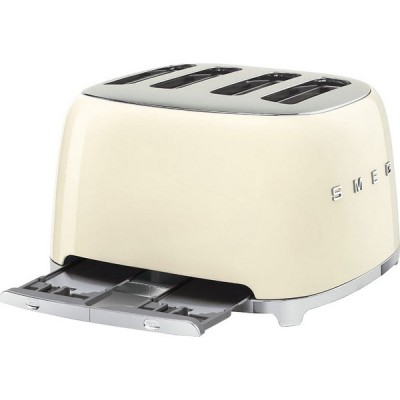 Тостер на 4 ломтика SMEG TSF03CREU кремовый Тостер на 4 ломтика SMEG TSF03CREU кремовый