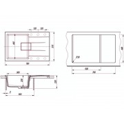 Мойка Florentina Ривьера 780 грей