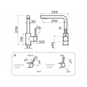 Смеситель Omoikiri Nakagawa 2 Plus-CA латунь/карамель (4994422)