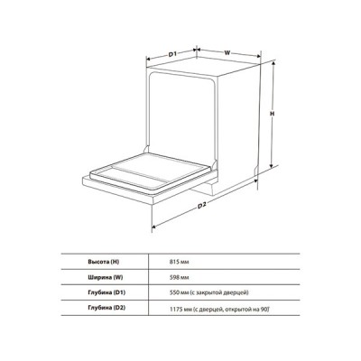 Посудомоечная машина Toshiba DW-14B4(B)-RU Посудомоечная машина Toshiba DW-14B4(B)-RU