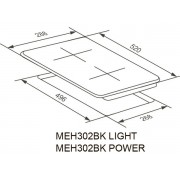 Варочная панель MEFERI MEH302BK LIGHT электрическая