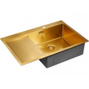 Мойка Paulmark Elde PM807851-BGR, брашированное золото