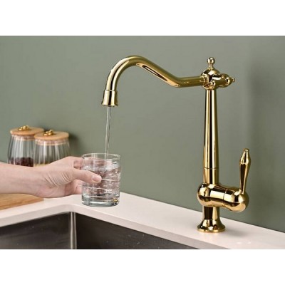 Смеситель Paulmark Retro Re213226-G, золото Смеситель Paulmark Retro Re213226-G, золото