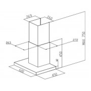 Вытяжка MEFERI SLIMBOX60BK LIGHT