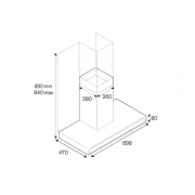 Вытяжка Bertazzoni KG90CONXA