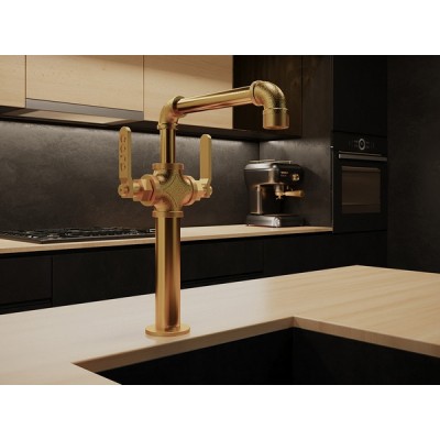 Смеситель Paulmark Loft Lo226006-G, золото Смеситель Paulmark Loft Lo226006-G, золото