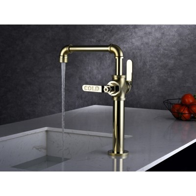 Смеситель Paulmark Loft Lo226006-G, золото Смеситель Paulmark Loft Lo226006-G, золото